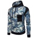 Men's Printed Hooded Sweatshirt Fashion Winter Casual