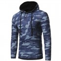 Men's Camouflaged Casual Hooded Sweatshirt Winter Fashion