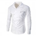 Camisa Social Masculina Elegante Manga longa Casual Trabalho