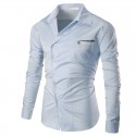 Camisa Social Masculina Elegante Manga longa Casual Trabalho