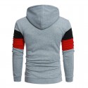 Moletom Masculino Retalhado Casual Moda inverno Com capuz