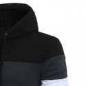 Moletom Masculino Retalhado Casual Moda inverno Com capuz