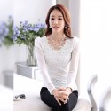 Income Working Women's Long Sleeve Blouse Pink