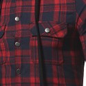 Camisa Casual Masculino Com Capuz Xadrez Moda inverno