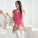 Flower Blouses Colored Womenswear Spring