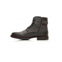 Bota Masculina Xper Salto Medio De Motocicleta Retro Couro Cano Alto