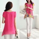 Flower Blouses Colored Womenswear Spring