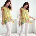 Flower Blouses Colored Womenswear Spring