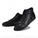 Tenis Fivela Masculino Cano Longo Fashion Surgut Couro Genuino