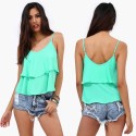 Blusa de Praia Feminina Regata Básica Calitta Verão