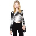 Blouse Shirt Striped Women's Casual Long Sleeve Fashion Young Modern