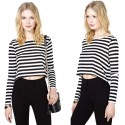 Blouse Shirt Striped Women's Casual Long Sleeve Fashion Young Modern
