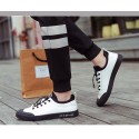 Sapatenis Fashion Casual Men Skater Style Black and White