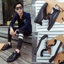 Sapatenis Fashion Casual Men Skater Style Black and White