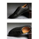 Men's Footwear Elegant Fine Beak Black Smooth Polished Gleam