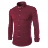 Shirt Casual Slim Fit Men's Long Sleeve