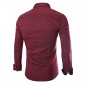 Shirt Casual Slim Fit Men's Long Sleeve