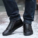 Tenis Masculino JUNJARM Cano Longo Meia Bota Casual Estilo Punk