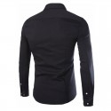 Shirt Casual Slim Fit Men's Long Sleeve