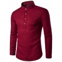 Camisa Manga longa Masculina Elegante Casual