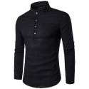 Camisa Manga longa Masculina Elegante Casual