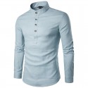 Camisa Manga longa Masculina Elegante Casual