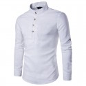 Camisa Manga longa Masculina Elegante Casual