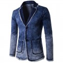 Blazer Masculino Jeans Formal Moda inverno Casual