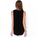 Regatta Women's Black Blouse Fashion Casual Elegant Summer Orchestra