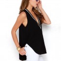 Regatta Women's Black Blouse Fashion Casual Elegant Summer Orchestra