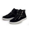 Tenis Masculino Cano Longo Estilo Jovem Zipper Fivela Casual Merkmak