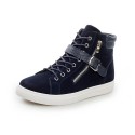 Tenis Masculino Cano Longo Estilo Jovem Zipper Fivela Casual Merkmak