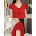 Elegant Blouse Casual Delicate Women Laranjada Style Party