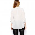 Blusa Casual Regata Estampada BBlusa Extra Grande Feminina Branca Elegante Plus Sizeranco e Preto Top Camiseta Feminina