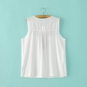 Blouse Vintage Geometric White Tank Top Women'S