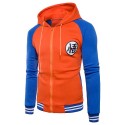 Dragon Ball Casual Men Casual Print Sweatshirt Blue White