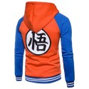 Dragon Ball Casual Men Casual Print Sweatshirt Blue White