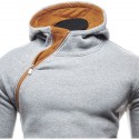 Moletom Masculino Casual Moda Inverno Capuz Zipper