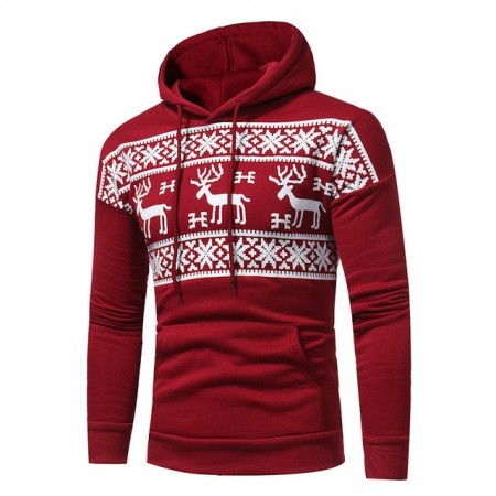 Men's Casual Sweater Sweatshirt Formal Cool Hooded Sweater