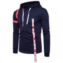 Basic Zip Hoodie Men's Hooded Casual Ziper