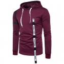 Basic Zip Hoodie Men's Hooded Casual Ziper