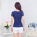 Crystal Blouse Elegant Casual Women Fashion Lady Woman