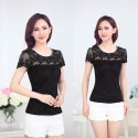 Crystal Blouse Elegant Casual Women Fashion Lady Woman