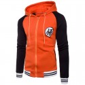 Moletom Dragon Ball Estampado Com Capuz Zipper Casual