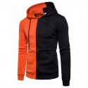 Men's Basic Sweatshirt Shrunken Casual Zipper Hooded