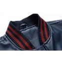 Men's Zipper Coat Printed Long Sleeve Casual