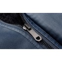Men's Zipper Coat Printed Long Sleeve Casual