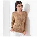 Sweater Feminino Pulôveres de manga Longa De Malha Camisola