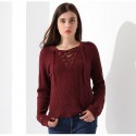 Women's Long Sleeve Sweater Sexy Winter Pullover GareMay