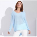 Camisola De Malha Feminino Manga Longa Casual Inverno GareMay